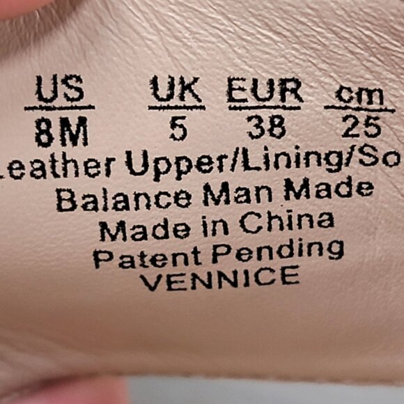 Naturalizer 27 Edit Venice Sandal, Ivory Croco Print Leather, Size 8 M / 38 - Picture 13 of 13